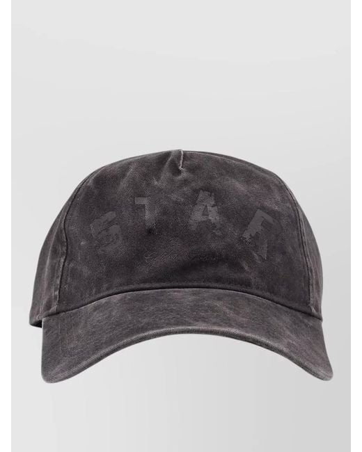 Golden Goose Deluxe Brand Gray Cotton Logo Baseball Cap for men