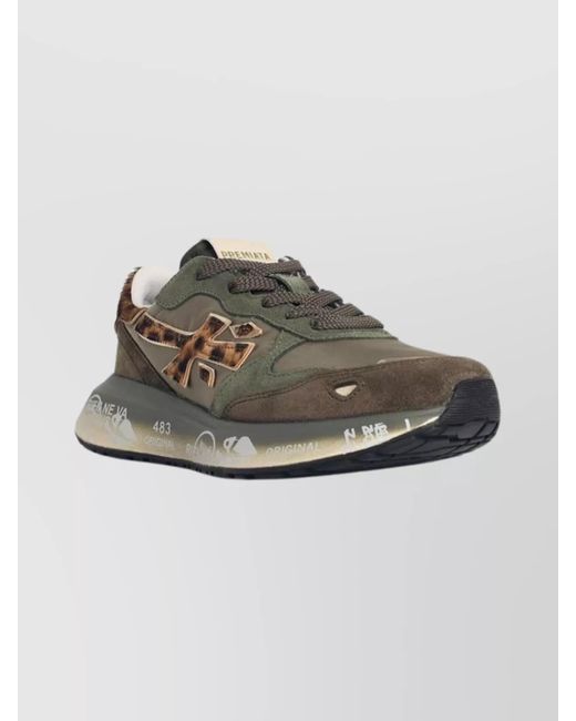Premiata Multicolor Lauryn Sneakers Suede And Fabric Design