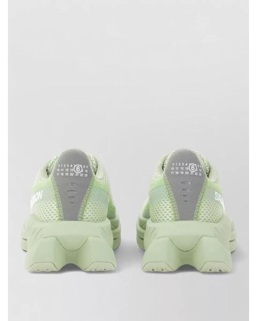 MM6 MAISON MARGIELA X SALOMON Green Polyester Low-Top Sneakers