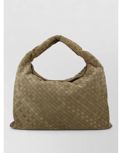 Bottega Veneta Green Hop Large Leather Tote Bag