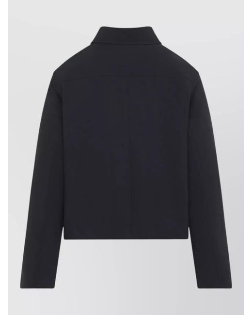 Jil Sander Blue Cropped Sport Jacket Clean Line Design