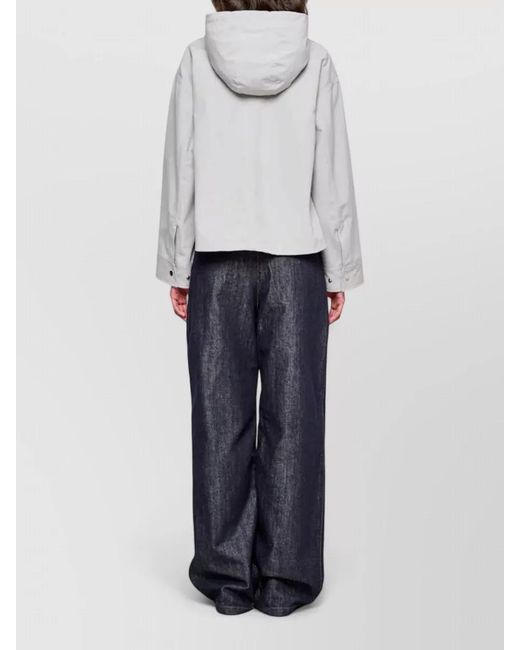OOF WEAR White Hooded Parka Two Layer Design Coat