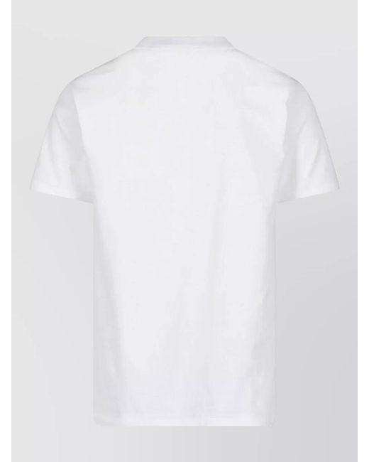 A Bathing Ape White Graphic Print Crew Neck Short Sleeve Shirt for men
