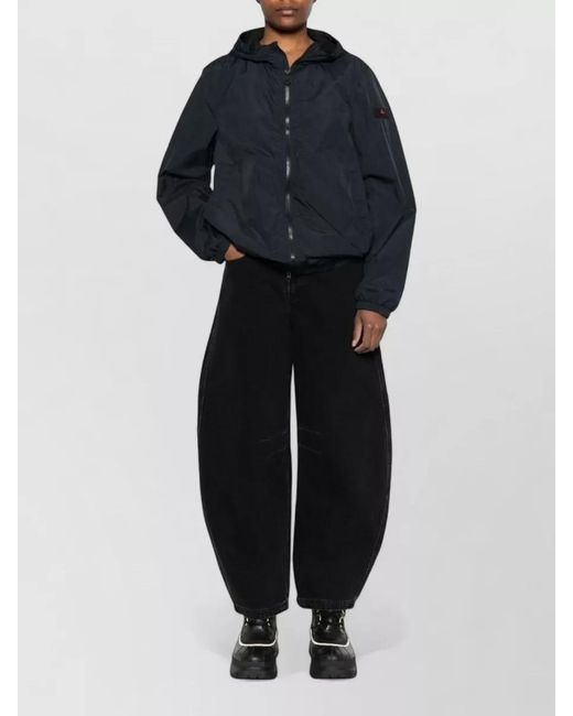 Peuterey Blue Nigle Hooded Blouson Jacket Elasticated Cuffs