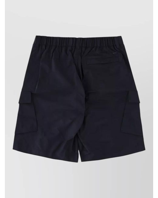 Herno Blue Regular-Fit Cargo Bermuda Shorts for men
