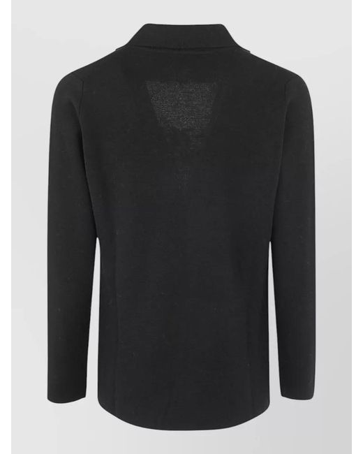 Filippo De Laurentis Black Virgin Wool Single-Breasted Jacket for men