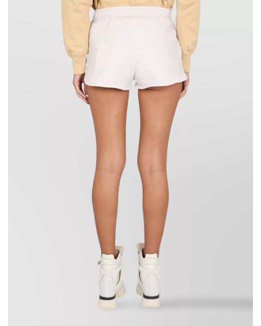 Isabel Marant White Cotton Blend Short Shorts
