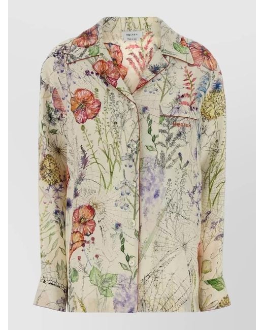 McQueen Multicolor Printed Shirt for men