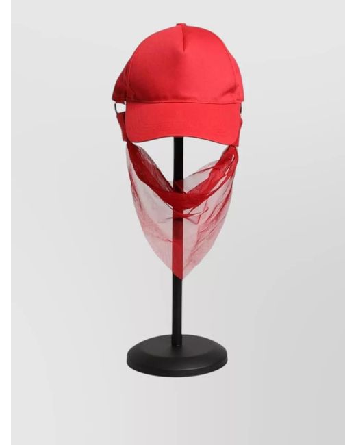 Dolce & Gabbana Red Cotton Baseball Cap