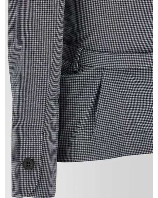 Vivienne Westwood Gray Checked Single-Breasted Blazer