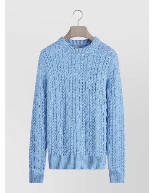 Dior Blue Knit Jumper for men