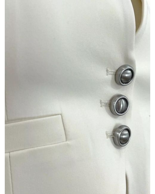 Pinko White Waistcoat