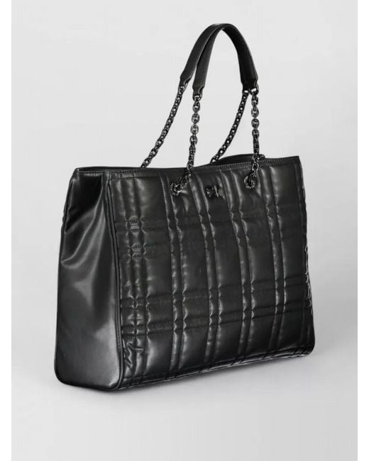 Calvin Klein Black Quilted Tote Bag