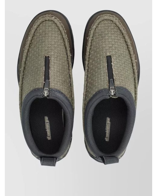 Nike Gray Textured Slip-On Slippers