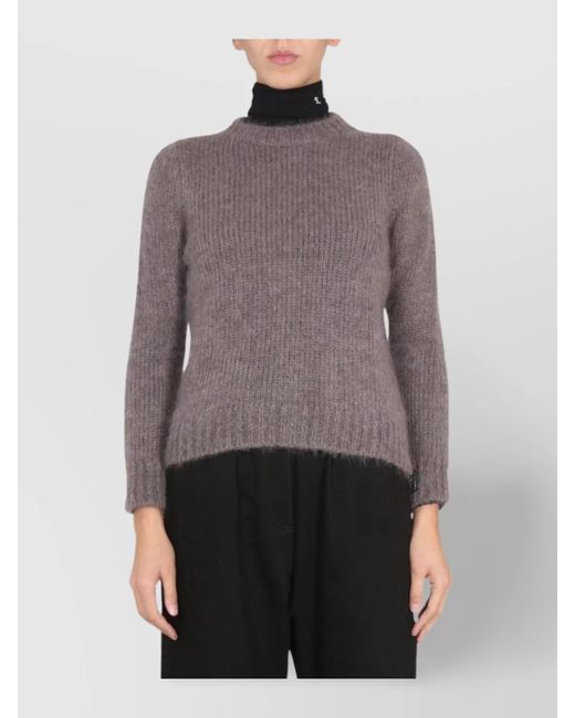 Raf Simons Gray Mohair Crewneck Jumper