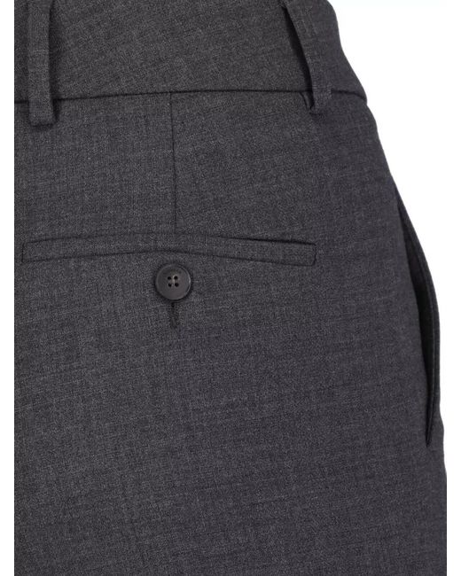 Incotex Gray Straight-Leg Suit Trousers