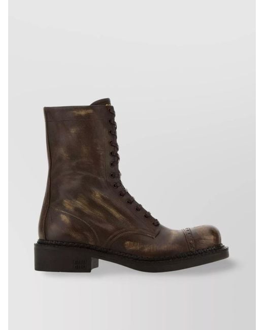 Miu Miu Brown Boots Cocoa for men