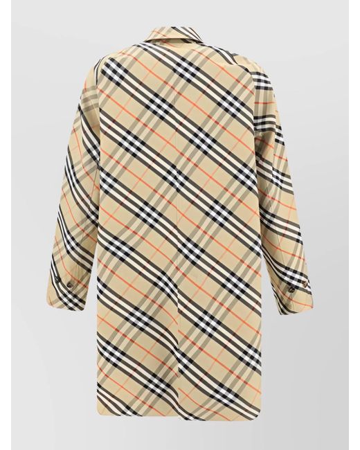 Burberry White Cotton Reversible Trench Coat for men