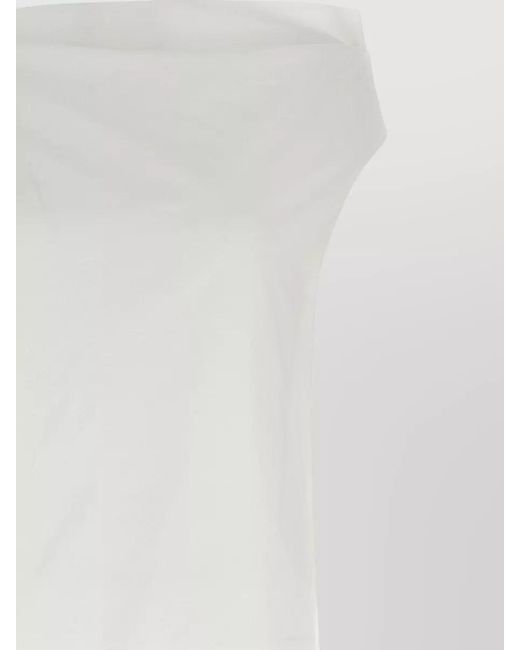 ARMARIUM White Off Shoulder Maxi Dress Back Slit