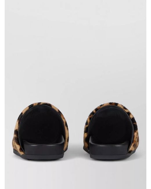 Givenchy Multicolor Label Flat Pony Effect Leopard Mules