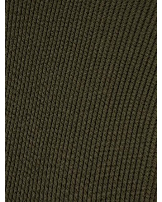 Stone Island Green Wool Crew Neck Sweater Long Sleeves for men