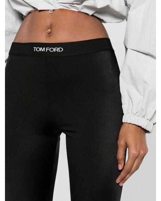 Tom Ford Black High Waist Stretch Skinny Lounge Pant