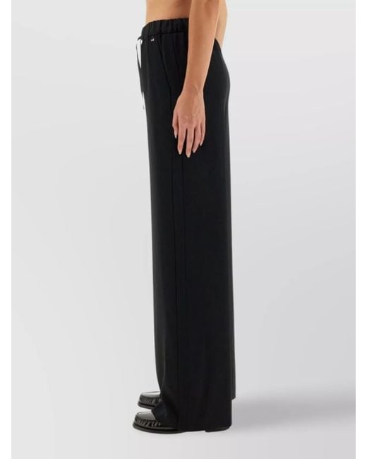 Herno Black Resort Wide-Leg Trousers