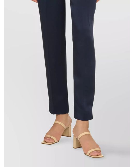 Max Mara Blue Straight-Leg Tailored Trousers