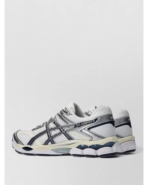 Asics Metallic Low Sneakers Mesh Panels Silk Nylon
