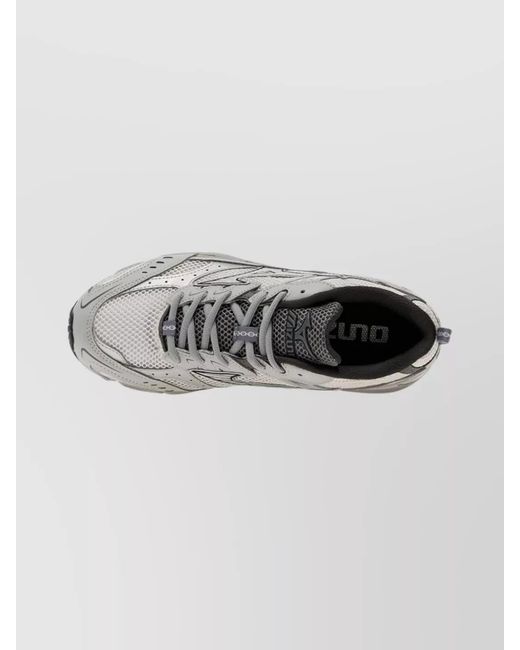 Mizuno Gray Silk Low Top Sneakers for men