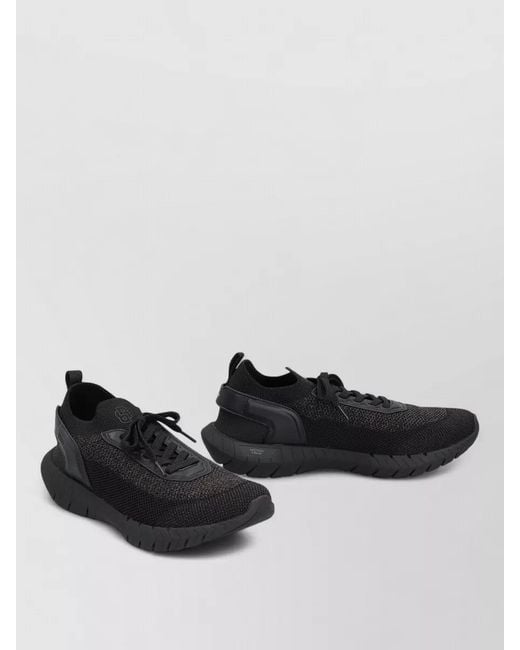 Boss Black Mesh Low-Top Sneakers for men