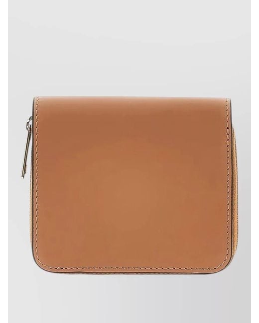 Tod's Brown Leather Business Card Holder Wallet