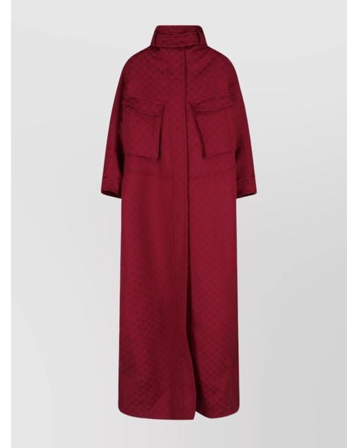Gucci Red Viscose Fitted Jacket