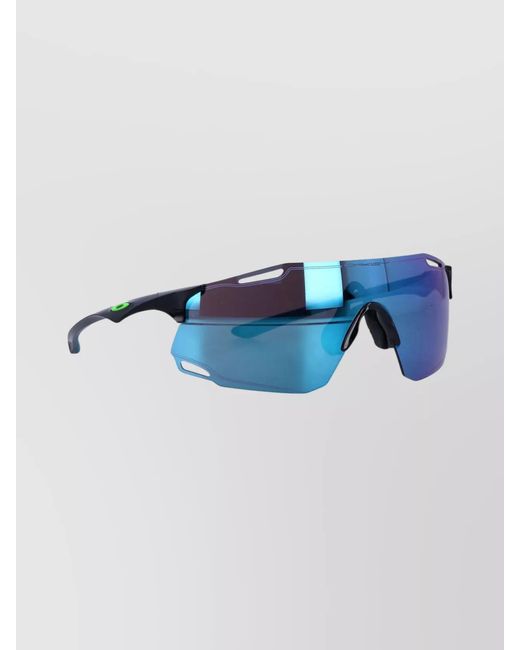 Oakley Blue Dynamic Wraparound Sunglasses Ventilation Design