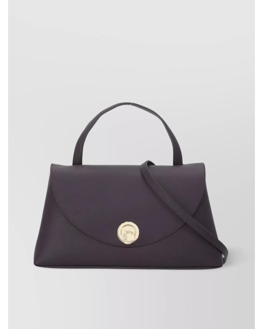 Coccinelle Blue Leather Shoulder Bag Handle