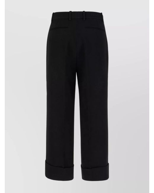 Gucci Black Viscose Pants