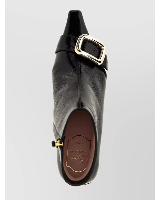 Roger Vivier Black Leather Ankle Boots