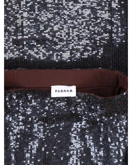 P.A.R.O.S.H. Multicolor Knee-Length Straight Skirt