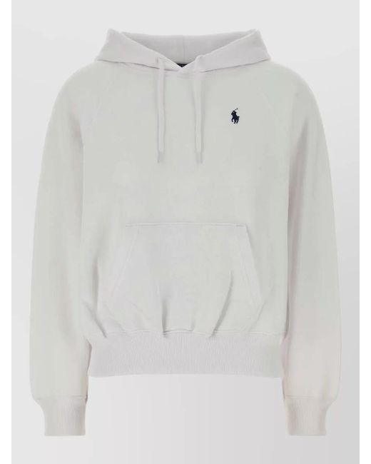 Polo Ralph Lauren White Cotton Blend Sweatshirt