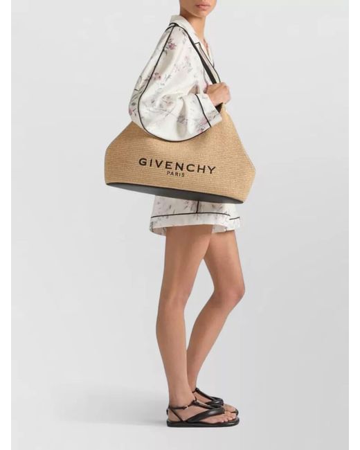 Givenchy Natural Facet Medium Cabas Leather Tote Bag