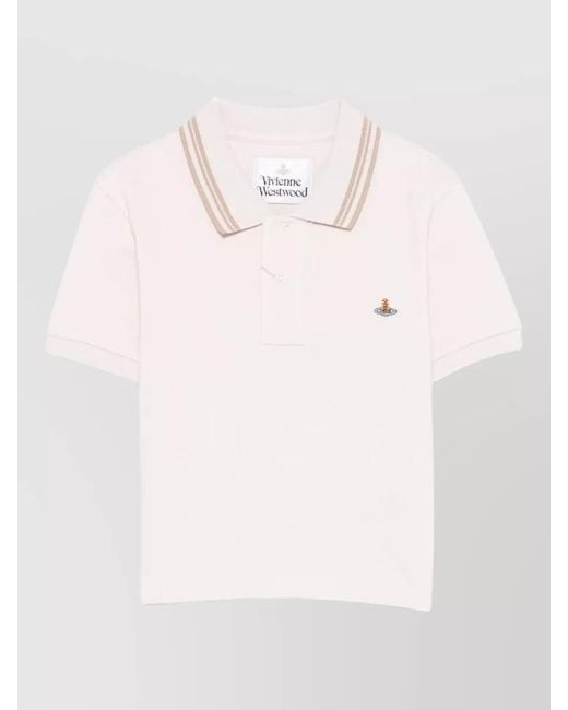 Vivienne Westwood Pink Cotton Short-Sleeve Polo Shirt