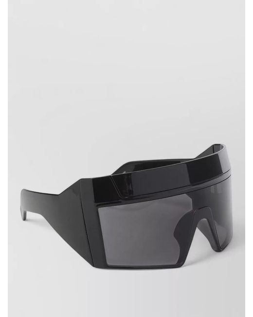 Rick Owens Gray Rev Sunglasses Angular Design Dark Lenses for men