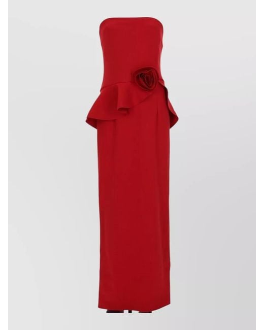 ROTATE BIRGER CHRISTENSEN Red Sleeveless Gown