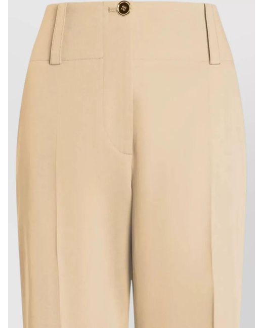 Patou Natural High-Rise Wide-Leg Trousers