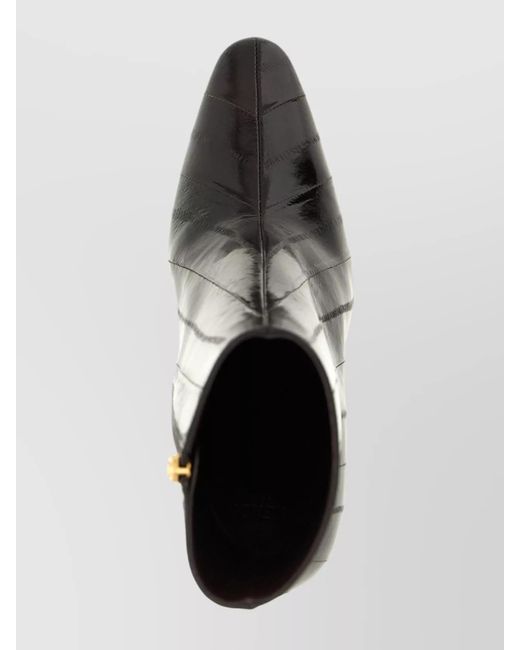Fendi Black Leather Ankle Boots