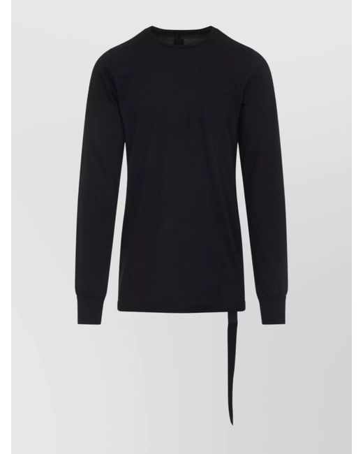 Rick Owens Blue Cotton Long-Sleeve T-Shirt for men