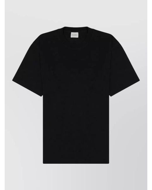 Closed Black Cotton T-Shirt for men