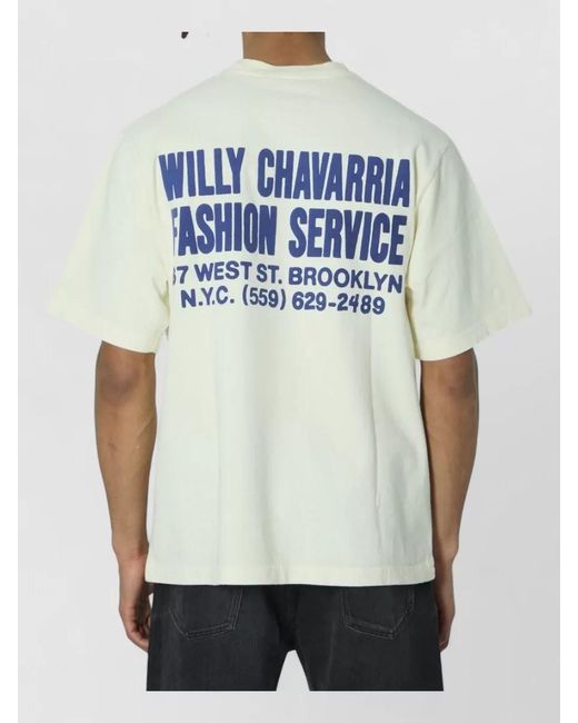 Willy Chavarria Multicolor Fashion Service Cotton T Shirt Relaxed Fit for men