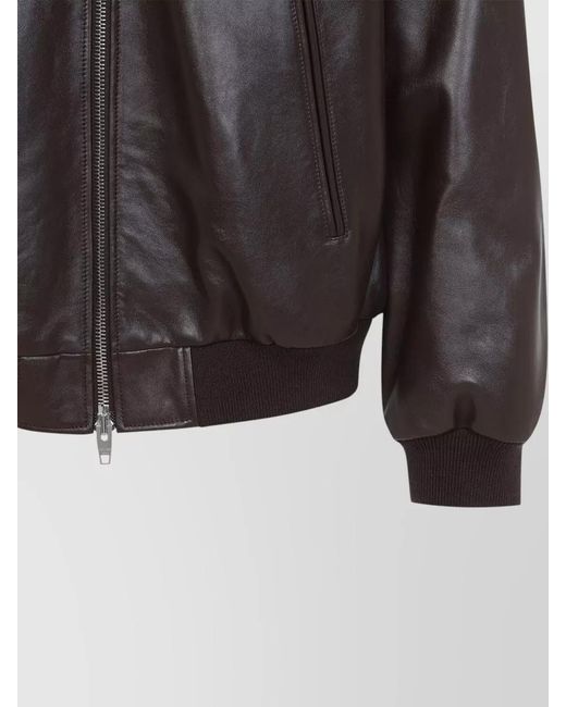 Céline Black Collar Jacket Ribbed Cuffs Side Pockets for men