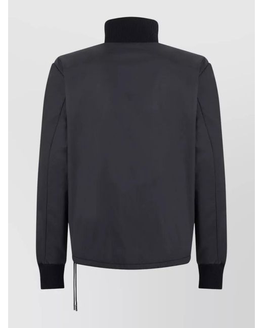 Dolce & Gabbana Blue Padded Bomber Jacket for men